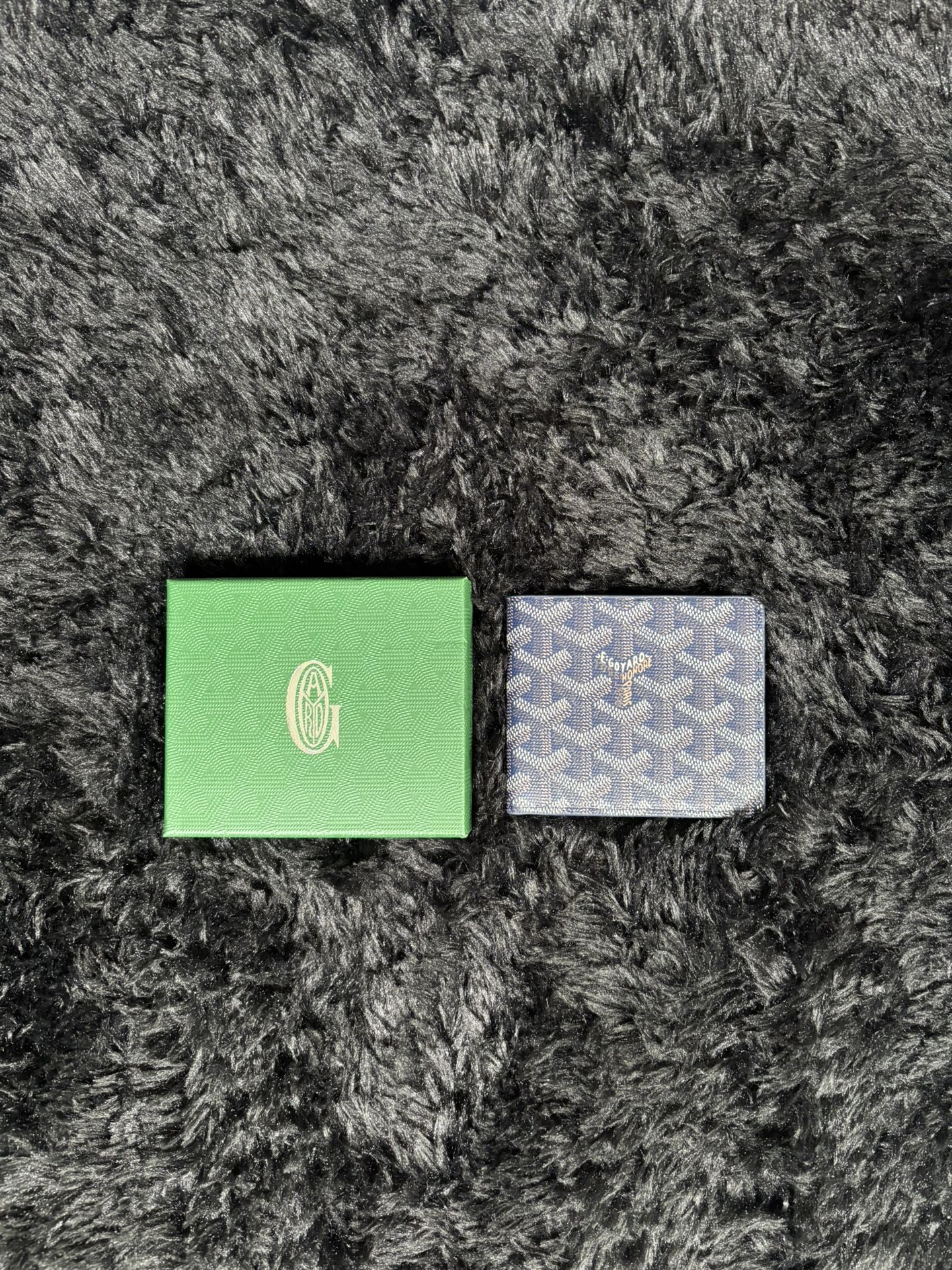 Navy and Gold Designer Wallet