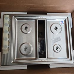 Open Box KitchenAid 30" 4-Burner Gas Downdraft Cooktop in Stainless Steel
