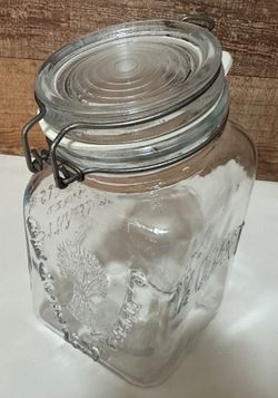 Bent Neck Granny’s Products Vintage Glass Jar