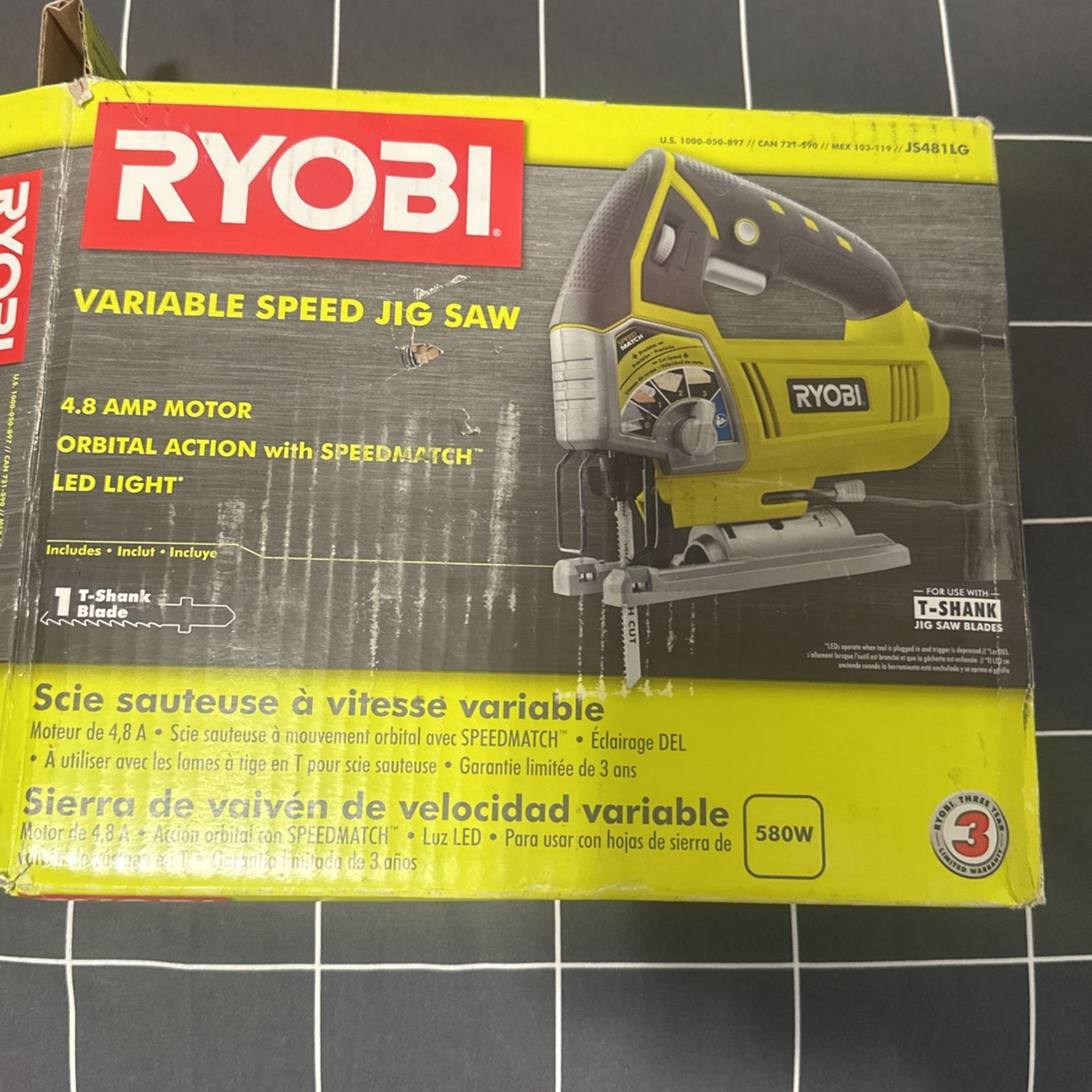 Ryobi Variable Speed Jig Saw 