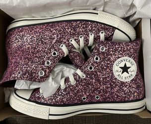 Size 11 - Converse Chuck Taylor High Glitter - Orchid Abyss Women’s Sneakers