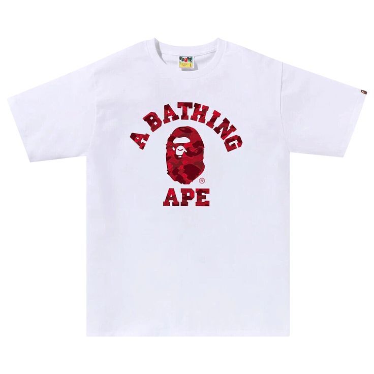 Black and red bape tee