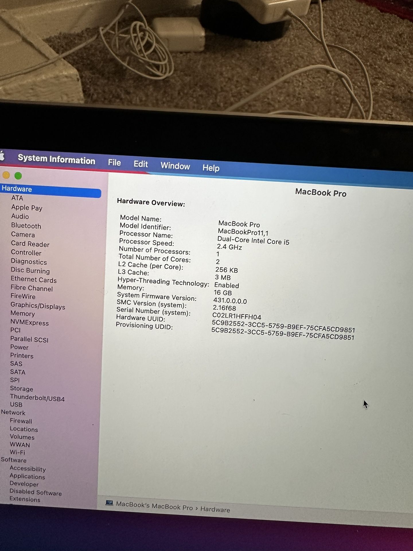 MacBook Pro A1502 Unlocked