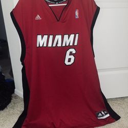 2010 Miami Heat NBA Swingman Lebron James #6 Jersey HEAT 2XLarge XXL