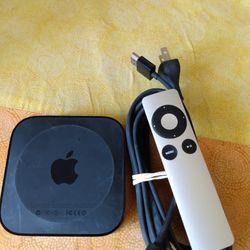 APPLE TV 3dr STREAMING MEDIA PLAYER WI-FI 8GB HD 1080P HDMI CABLE REMOTE CONTROL 