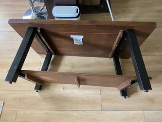 Wood and Metal Coffee Table