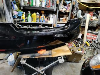2013 Honda Civic Rear Bumper Black 