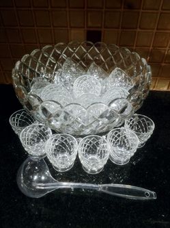 Vintage Punch Bowl Set