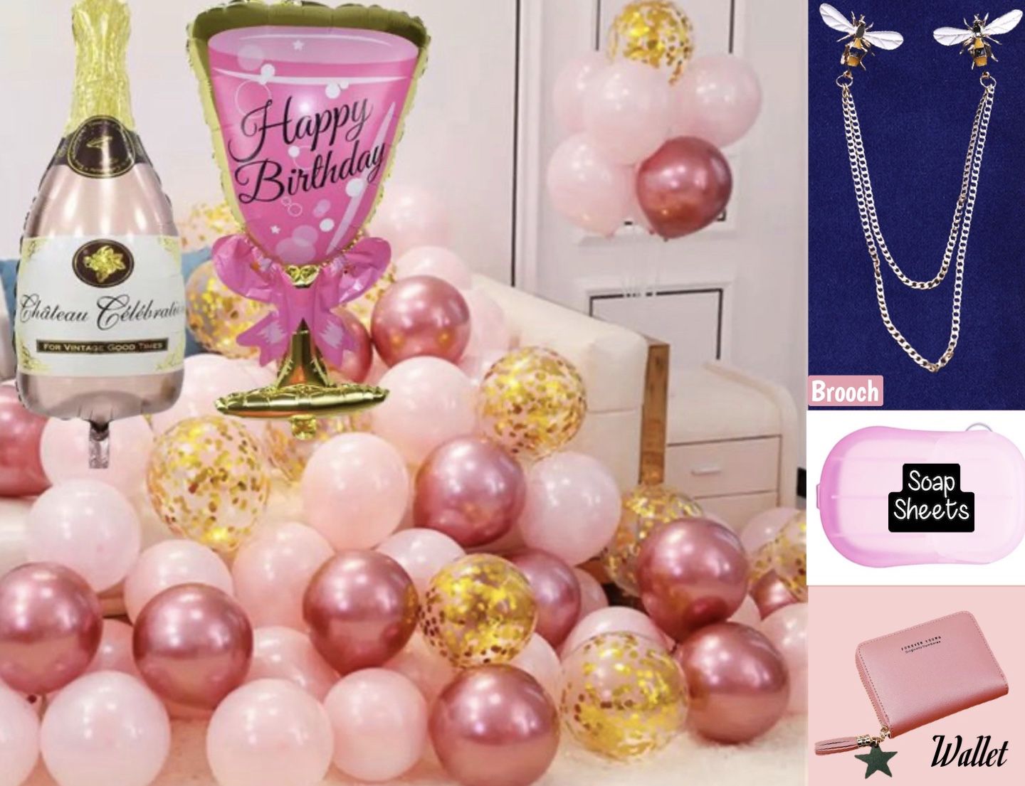 Balloons Set +Free giftsss 🎁🎁😍😍😍🎁