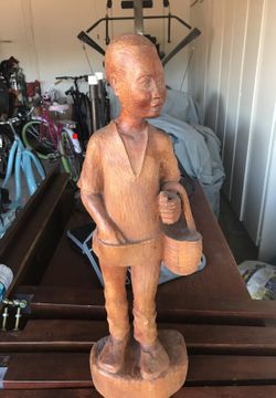 African wood statue