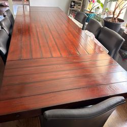 Dining table with 8 chairs