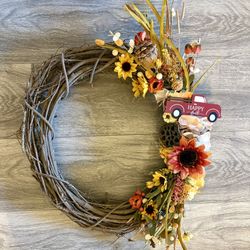 handmade fall wreath