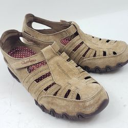 Skechers Women Shoes US Size 9 Relaxed Fit Memory Foam Strap Up Flats Shoes