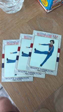 Scott Hamilton Olympic Hall of Fame Cards
