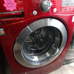 Lg front door washer red