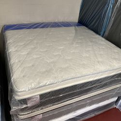 California King Size Mattress 14 Inches Thick With Pillow Top Excellent Comfort Also Available: Twin, Full, Queen And King New From Factory Delivery A