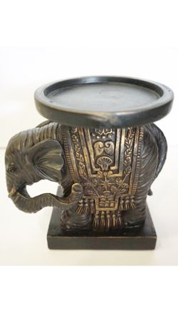 New 1 pc black elephant candle holder - Christmas gift