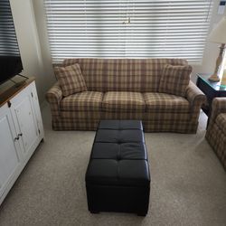 Three Cushion Lazyboy Sleeper Sofa 