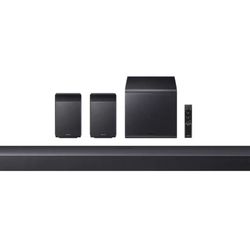 Samsung - Q-Series Soundbar HW-Q990F 11.1.4 ch w/ Subwoofer and Rear Speaker - Graphite Black #880