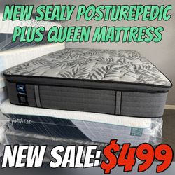 NEW SEALY POSTUREPEDIC PLUS QUEEN MATTRESS 