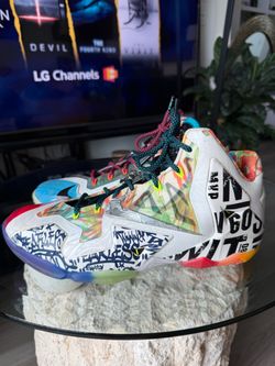 Nike LeBron 11 XI Premium What The LeBron 2014 Multicolor Men’s Size 12