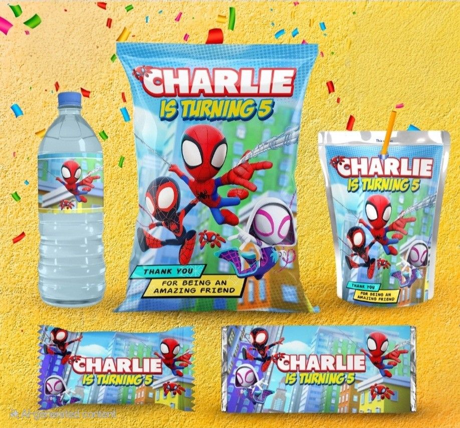 Birthday Snack Labels