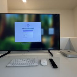 Mac mini Apple M2 & 43" 4K QLED TV/Monitor with up to 144Hz refresh rate