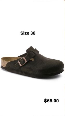 Birkenstock Boston Suede Clogs Size 38