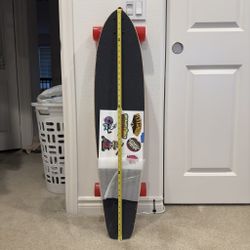 Playshion 42in Bambo Longboard Skateboard Complete Cruiser