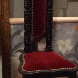 Antique Jacobean High Back Chair