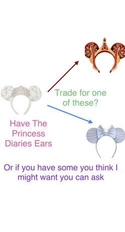 Disney D23 The Princess Diaries ears