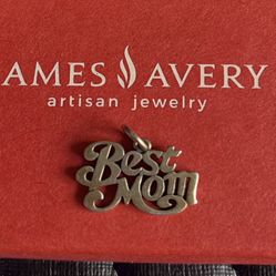 James Avery 925 Sterling Silver Best Mom  Profile Charm