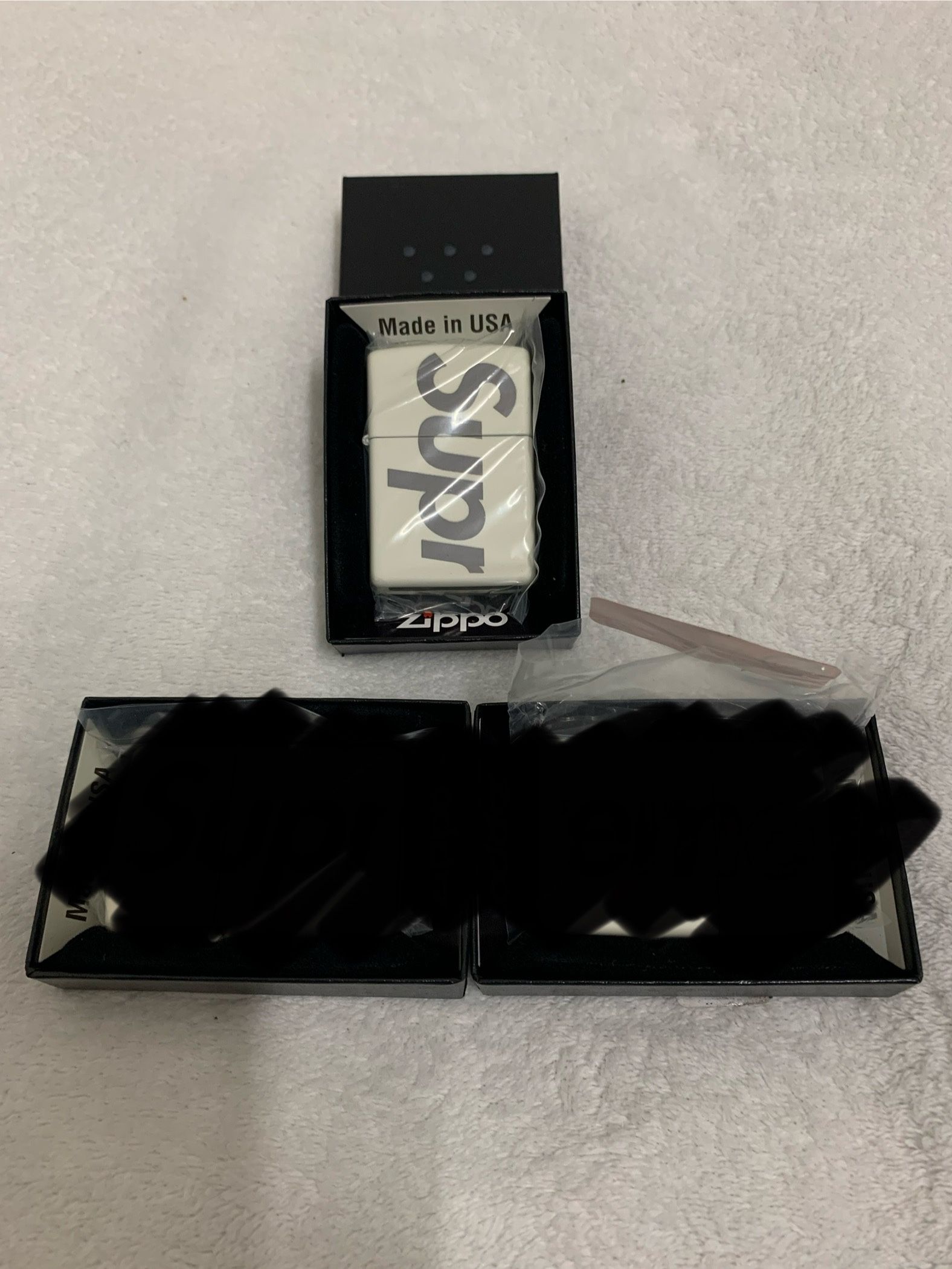 Supreme zippo lighter glow in the dark