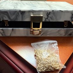 Box Purse With Chain 