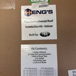Heng's Industries Premium Universal RV Roof Installation Kit. NO Membrane. Just Materials for installation.