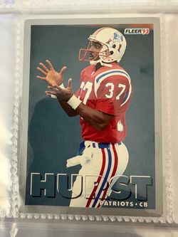1993 Fleer Hurst Patriots CB Football Card