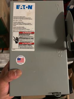 30A Eaton disconnect