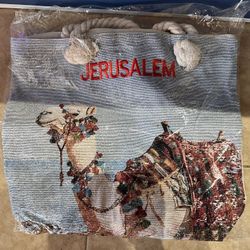 Jerusalem souvenir cloth tote bag