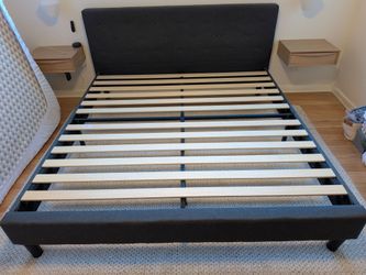 King Size Upholstered Bed Frame