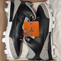 Nike Adult Size 9 Authentic Jordan 3 Retro MCS  Baseball Cleats