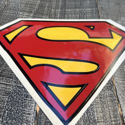 Large SUPERMAN multi layered Oracal 651 vinyl decal sticker  - cars - windows - home