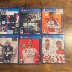 Lot of sports games for the ps4 