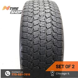Set of 2 Used  8.5/32    265/50R20  107T  Goodyear  Wrangler All-Terrain Adventure Kevlar