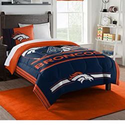 Northwest NFL Denver Broncos Comforter and Sham Set, Twin, Safety