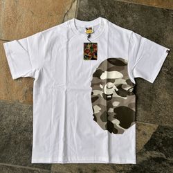White Gray Camo Bape Tee