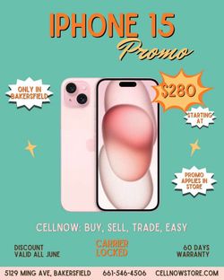 iPHONE 15 carrier locked