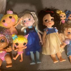 Dolls Toys Lot Disney Etc