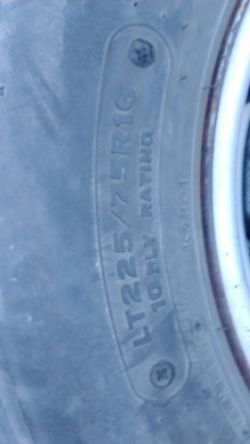 Rims / Tires (emergency) 225/75/16