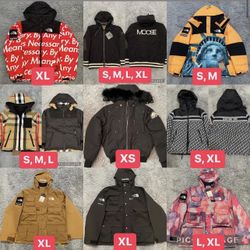 Supreme x The North Face Dior Moose Burberry Jackets 