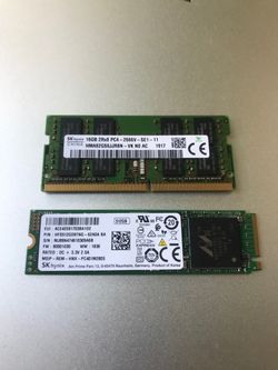 512gb m2 SSD  and 16gb pc4 Ram
